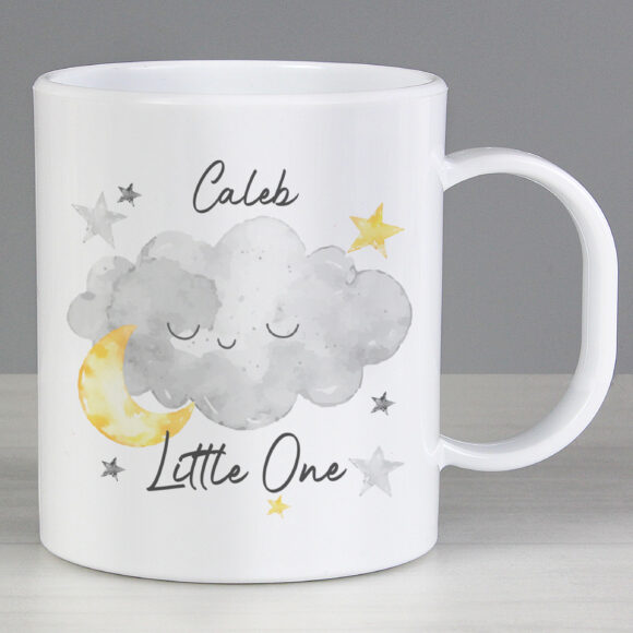 Personalised Little One Cloud Plastic Mug