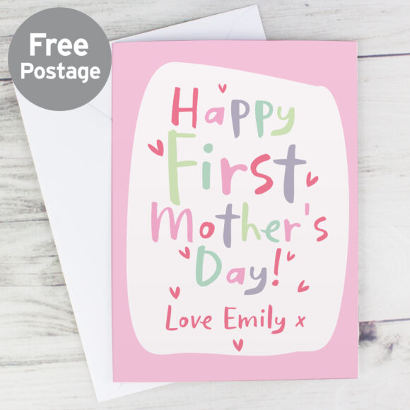 Personalised Happy First Mother's Day Card