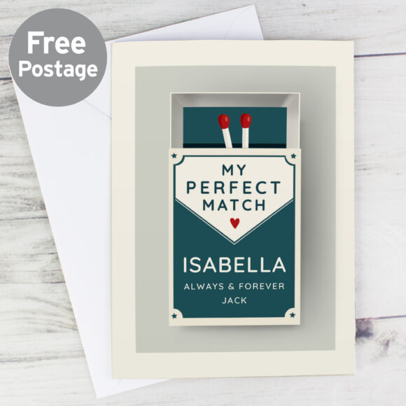 Personalised The Perfect Match Card