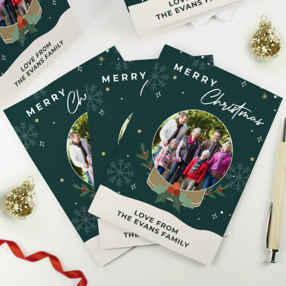 Personalised Pack of 10 Christmas Cards - Photo Upload