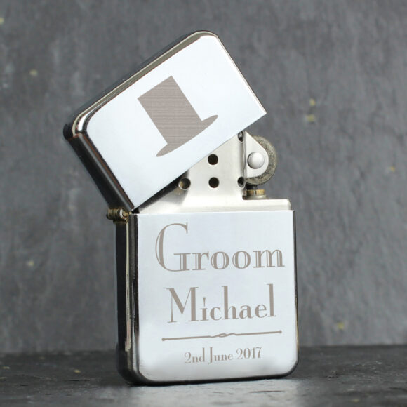 Personalised Decorative Wedding Groom Lighter