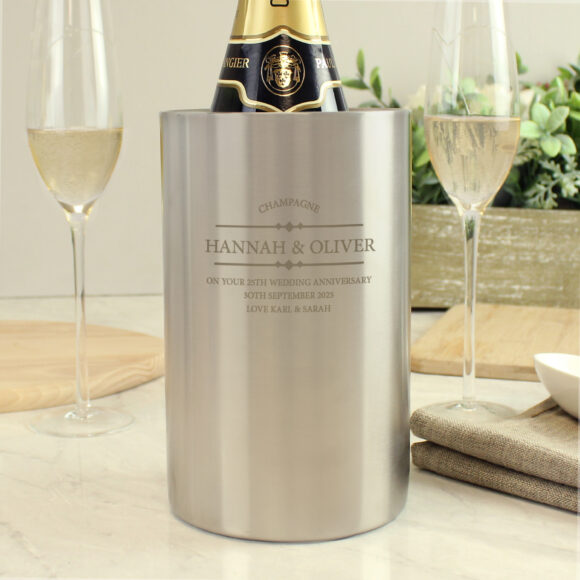 Personalised Diamond Wine Cooler