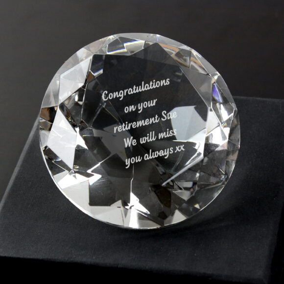 Personalised Diamond Paperweight