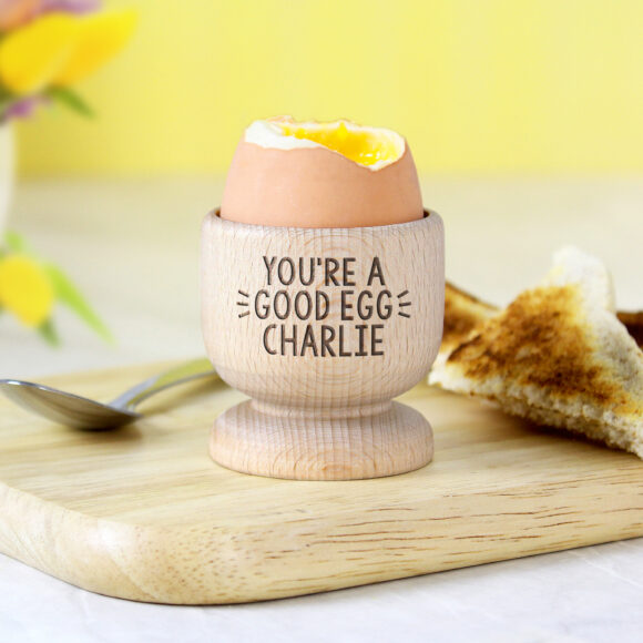 Personalised Wooden Egg Cup