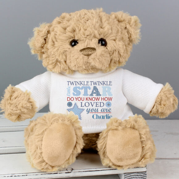 Personalised Twinkle Boys Teddy Bear