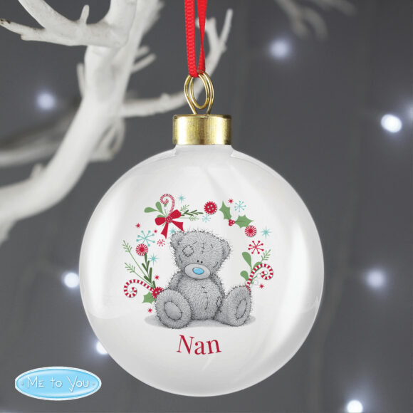 Personalised Me To You For Nan Grandma Mum Christmas Bauble