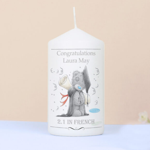 Personalised Me to You Graduation Pillar Candle