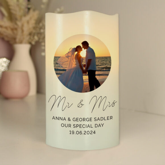 Personalised Photo Upload LED Candle - Image 2