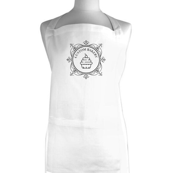 Bespoke Design White Adults Apron