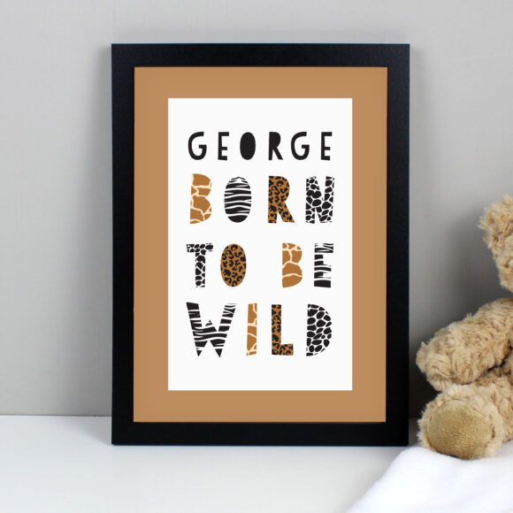 Personalised Born To Be Wild A4 Framed Print