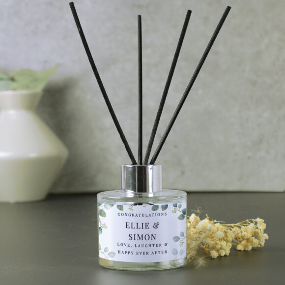 Personalised Botanical Free Text Reed Diffuser - Image 2