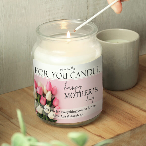 Personalised Especially For You Mothers Day Large Scented Jar Candle