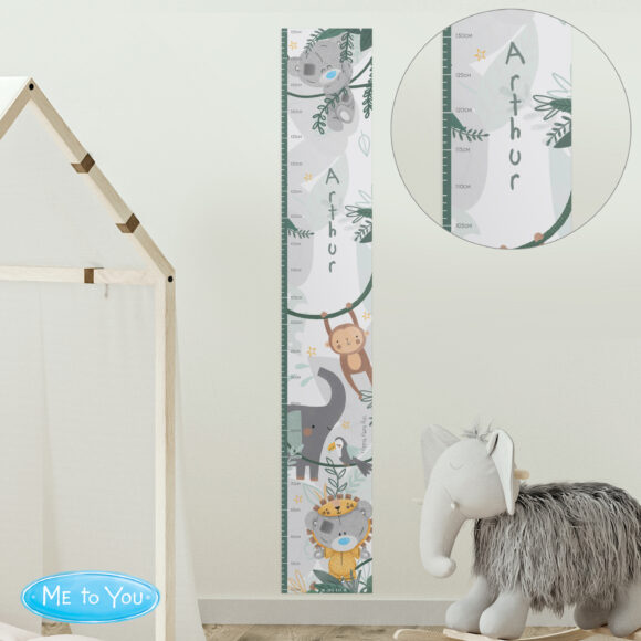 Personalised Tiny Tatty Teddy Wild One Height Chart