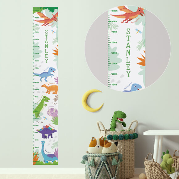 Personalised Dinosaur Height Chart