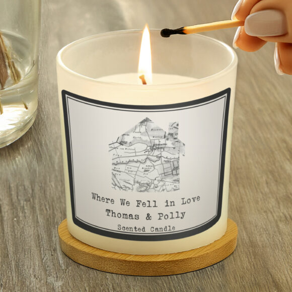 Personalised 1805 - 1874 Old Series Map Home Scented Jar Candle