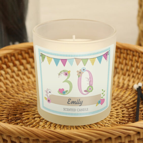 Personalised Birthday Craft Scented Jar Candle