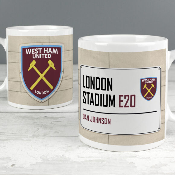 West Ham United FC Street Sign Mug