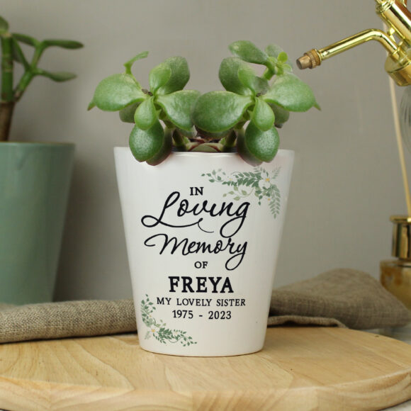 Personalised In Loving Memory Plant Pot