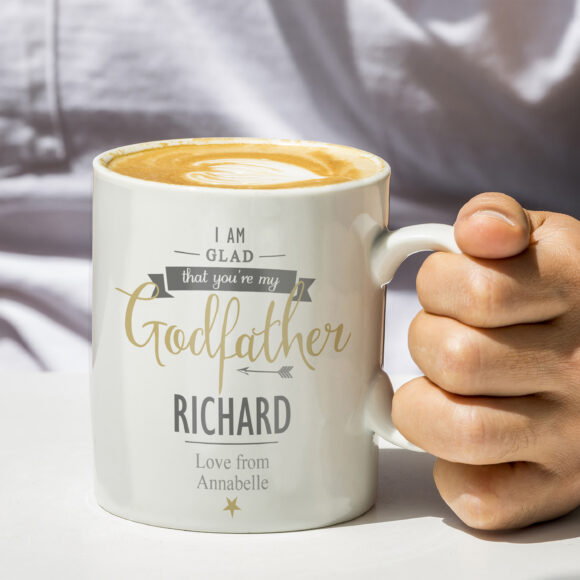 Personalised I Am Glad... Godfather Mug