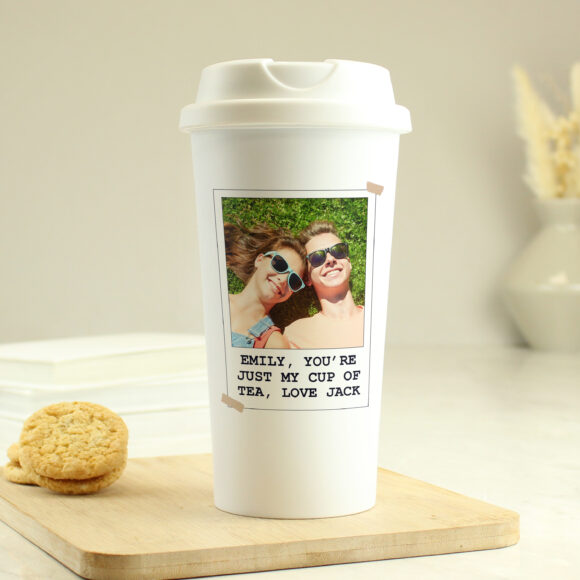 Personalised Photo Upload Travel Mug