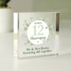 Personalised Botanical Anniversary Crystal Token - Image 2