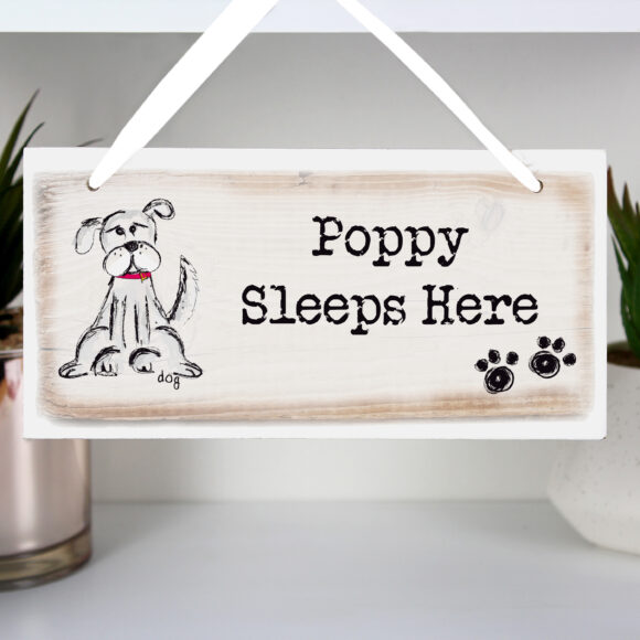 Personalised Dog Wooden Sign