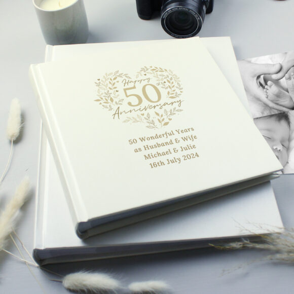 Personalised 50th Golden Wedding Anniversary Photo Album